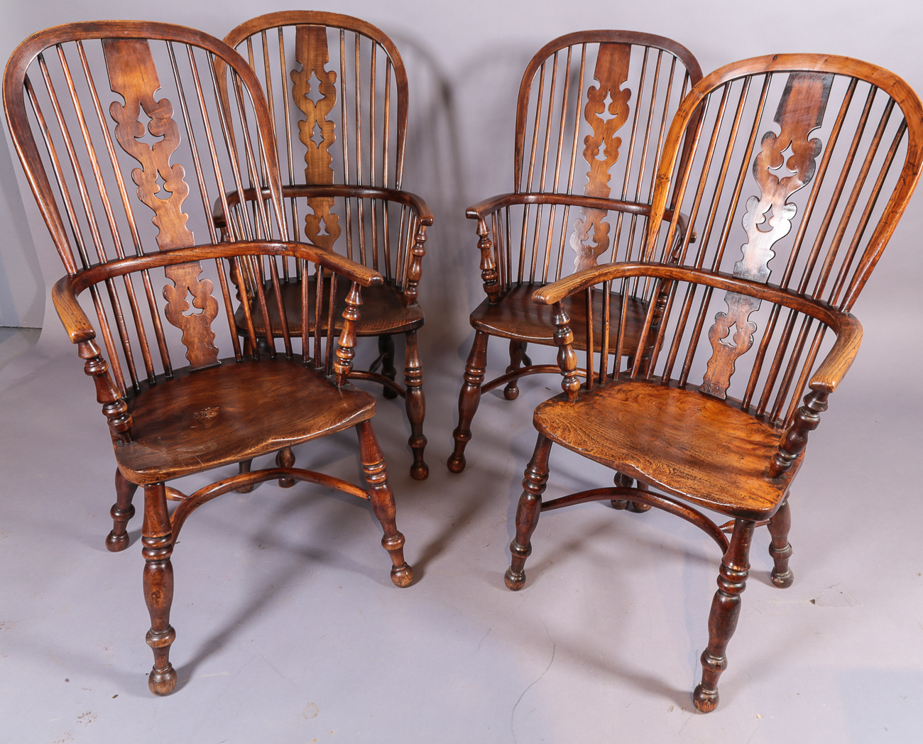 Set of 4 19th Century Ash & Elm Windsor Chairs (1 of 1) Set of 4 19th Century Ash & Elm Windsor Chairs (1 of 1)