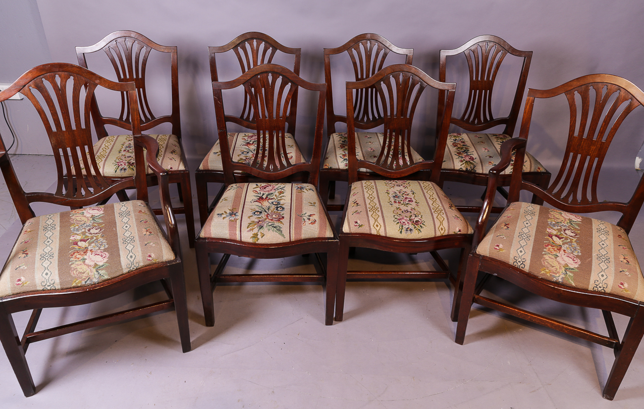 Set of 8 Georgian Mahogany Dining Chairs (1 of 1) Set of 8 Georgian Mahogany Dining Chairs (1 of 1)
