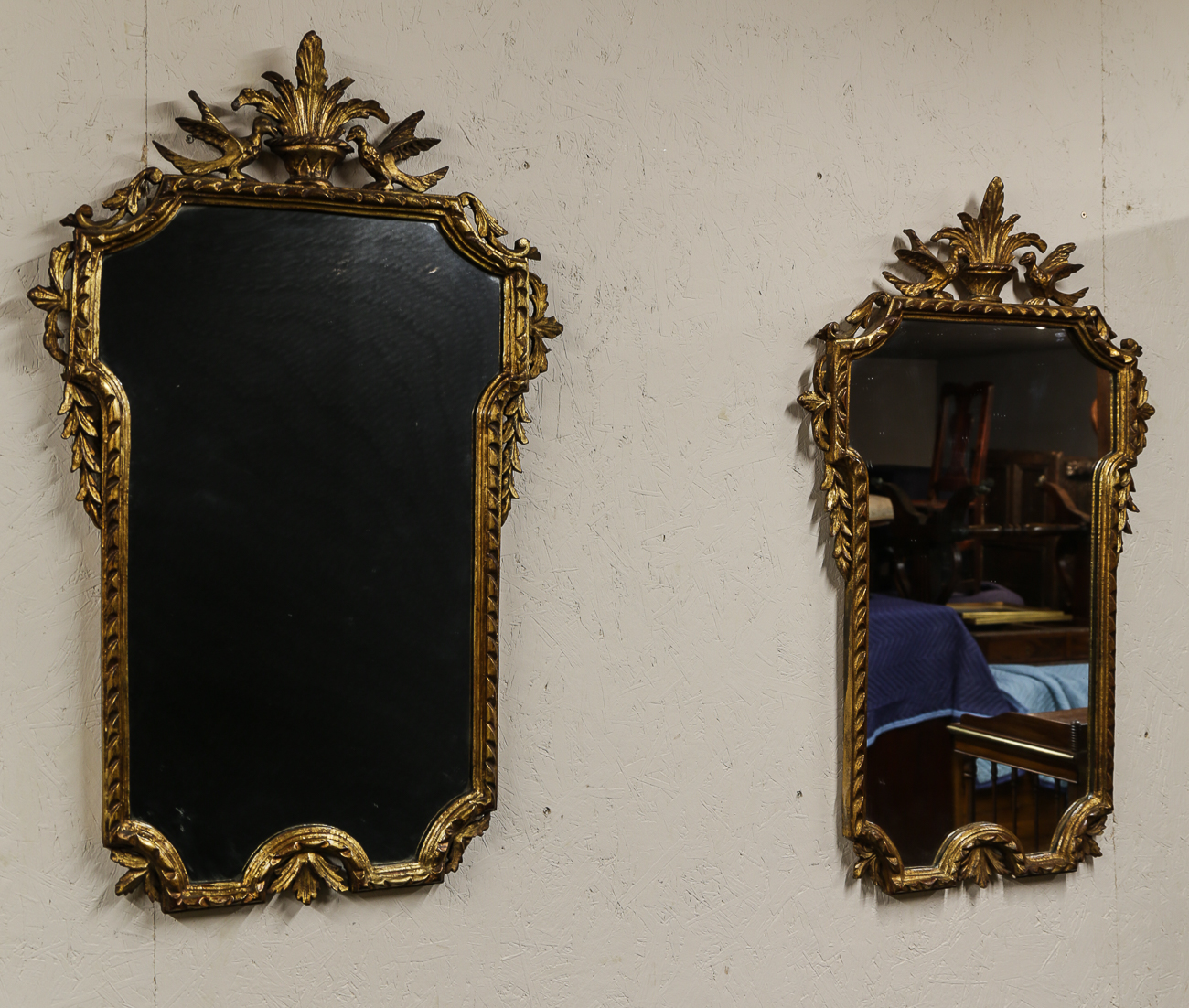 Pair of Gilded Gesso Wall Mirrors c.1890 (1 of 1) Pair of Gilded Gesso Wall Mirrors c.1890 (1 of 1)