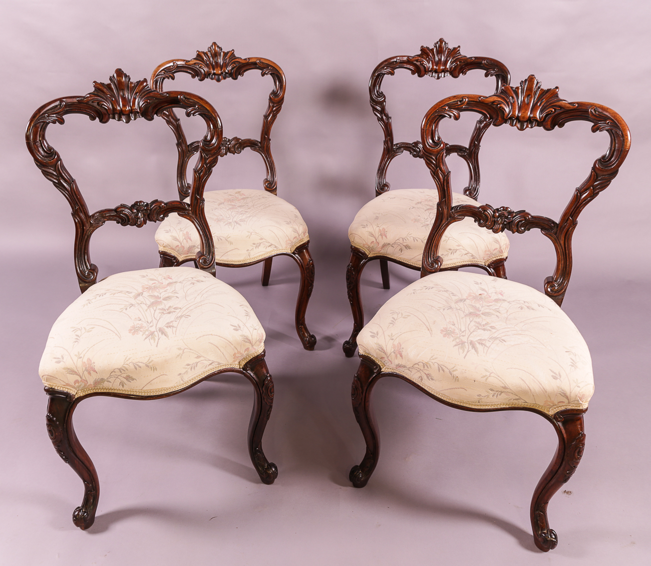 Very Good Set of 4 Early Victorian Rosewood Dining Chairs (1 of 11) Very Good Set of 4 Early Victorian Rosewood Dining Chairs (1 of 11)