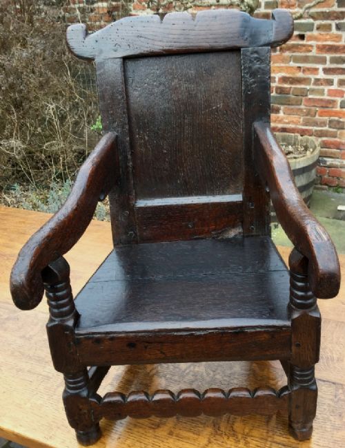 Rare Childs Wainscot Chair c.1670 (1 of 1) Rare Childs Wainscot Chair c.1670 (1 of 1)