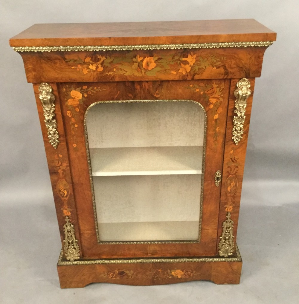 Stunning Walnut Pier Cabinet Marquetry c.1850 (1 of 1) Stunning Walnut Pier Cabinet Marquetry c.1850 (1 of 1)