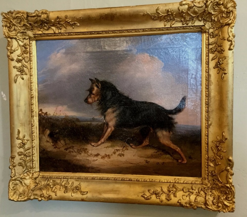 Oil On Canvas of Terrier Dog C.1870 (1 of 7) Oil On Canvas of Terrier Dog C.1870 (1 of 7)