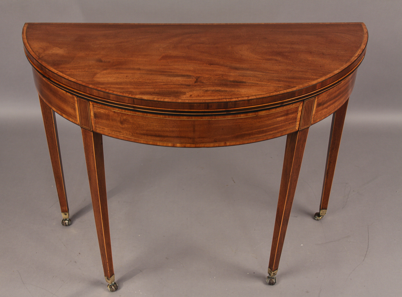 Georgian Demi Lune Card Table Mahogany c.1770 (1 of 1) Georgian Demi Lune Card Table Mahogany c.1770 (1 of 1)