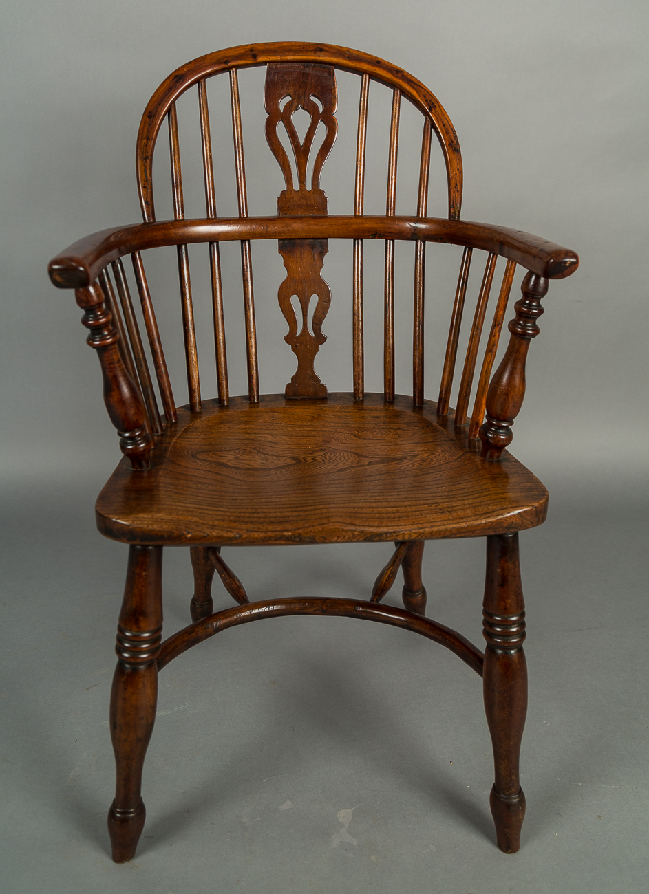 Yew Wood Low Windsor Chair c.1840 (1 of 1) Yew Wood Low Windsor Chair c.1840 (1 of 1)