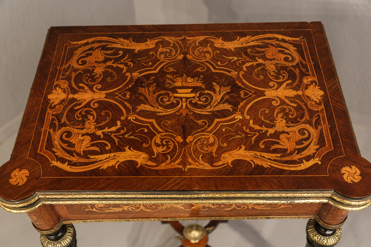 French Kingwood Card Table Marquetry c.1890 (1 of 1) French Kingwood Card Table Marquetry c.1890 (1 of 1)