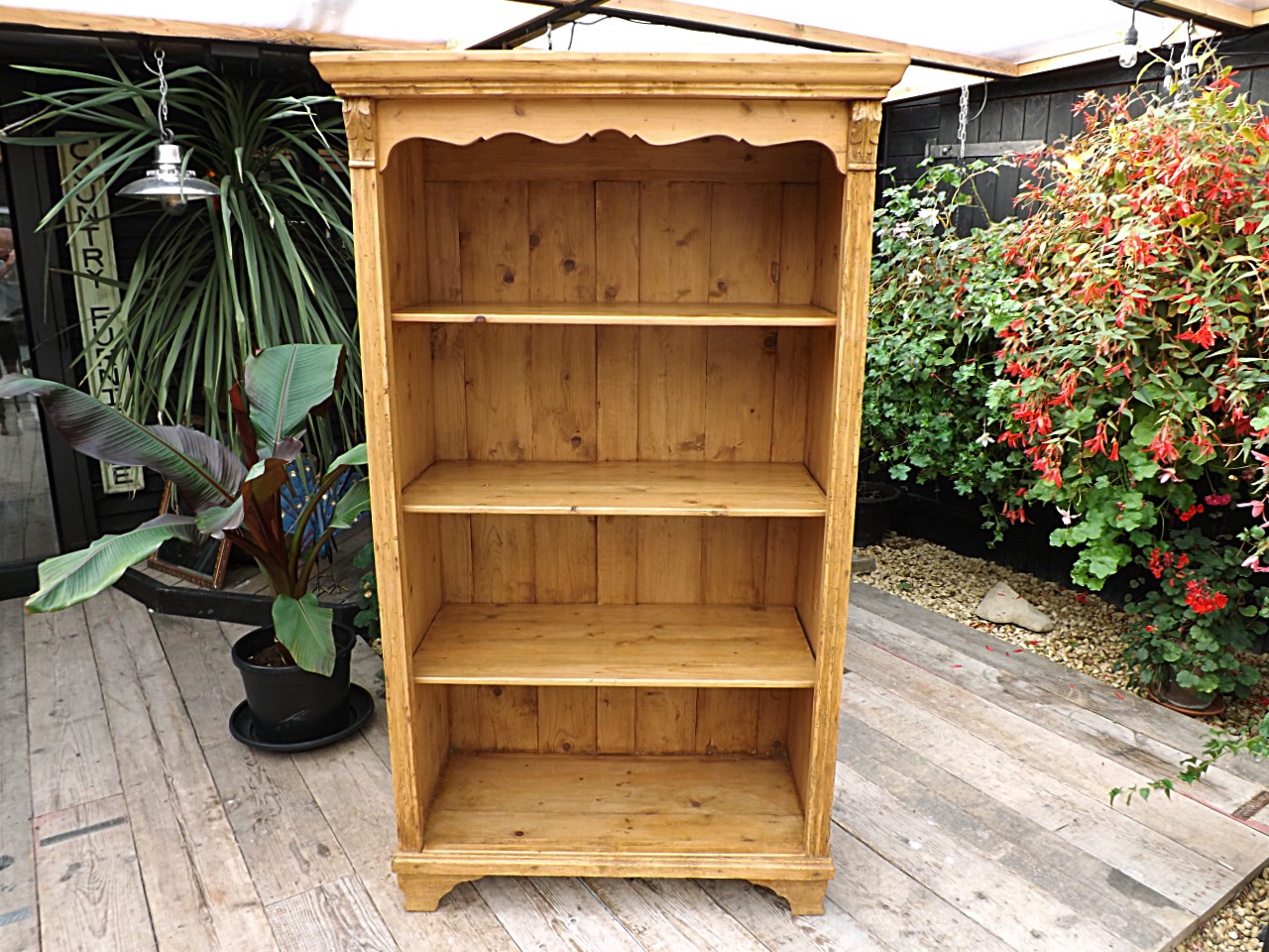 Old Pine Display Bookcase - We Deliver! (1 of 1) Old Pine Display Bookcase - We Deliver! (1 of 1)