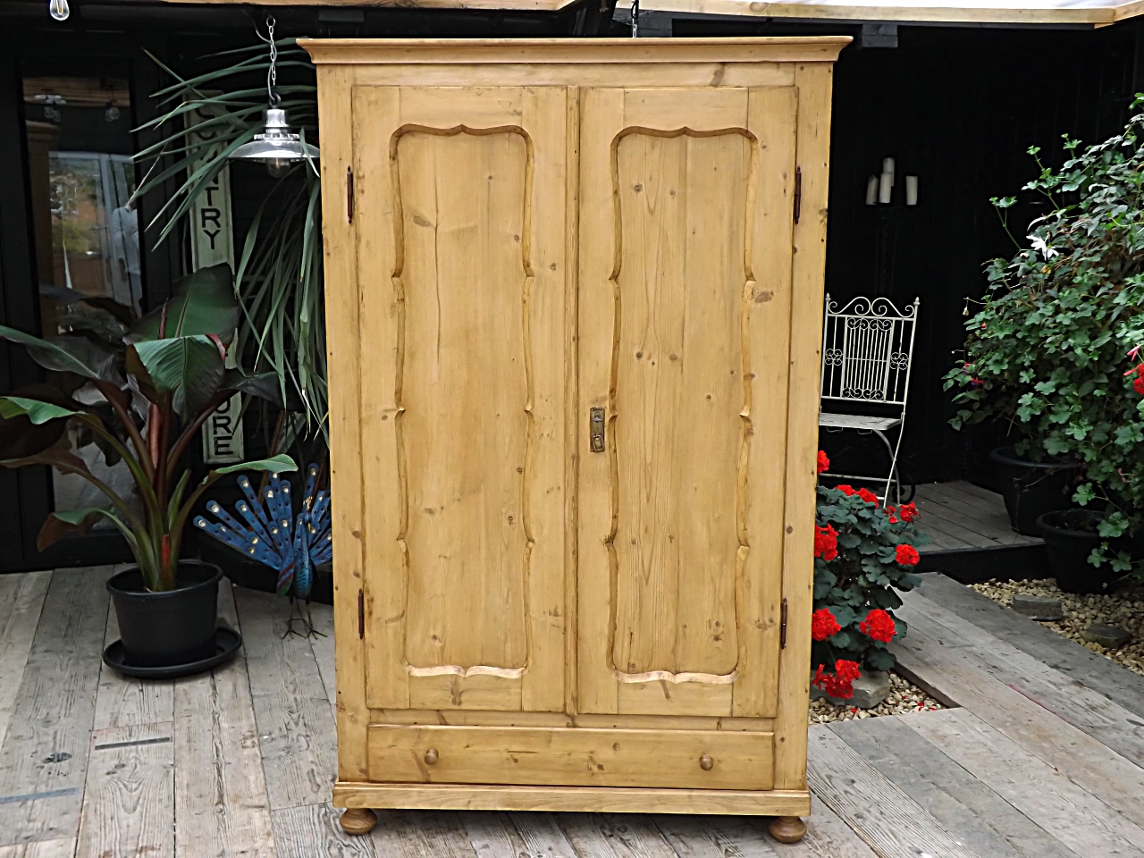 Very Old Antique Pine Larder / Linen / Food / Storage Cupboard / Wardrobe. We Deliver! (1 of 1) Very Old Antique Pine Larder / Linen / Food / Storage Cupboard / Wardrobe. We Deliver! (1 of 1)