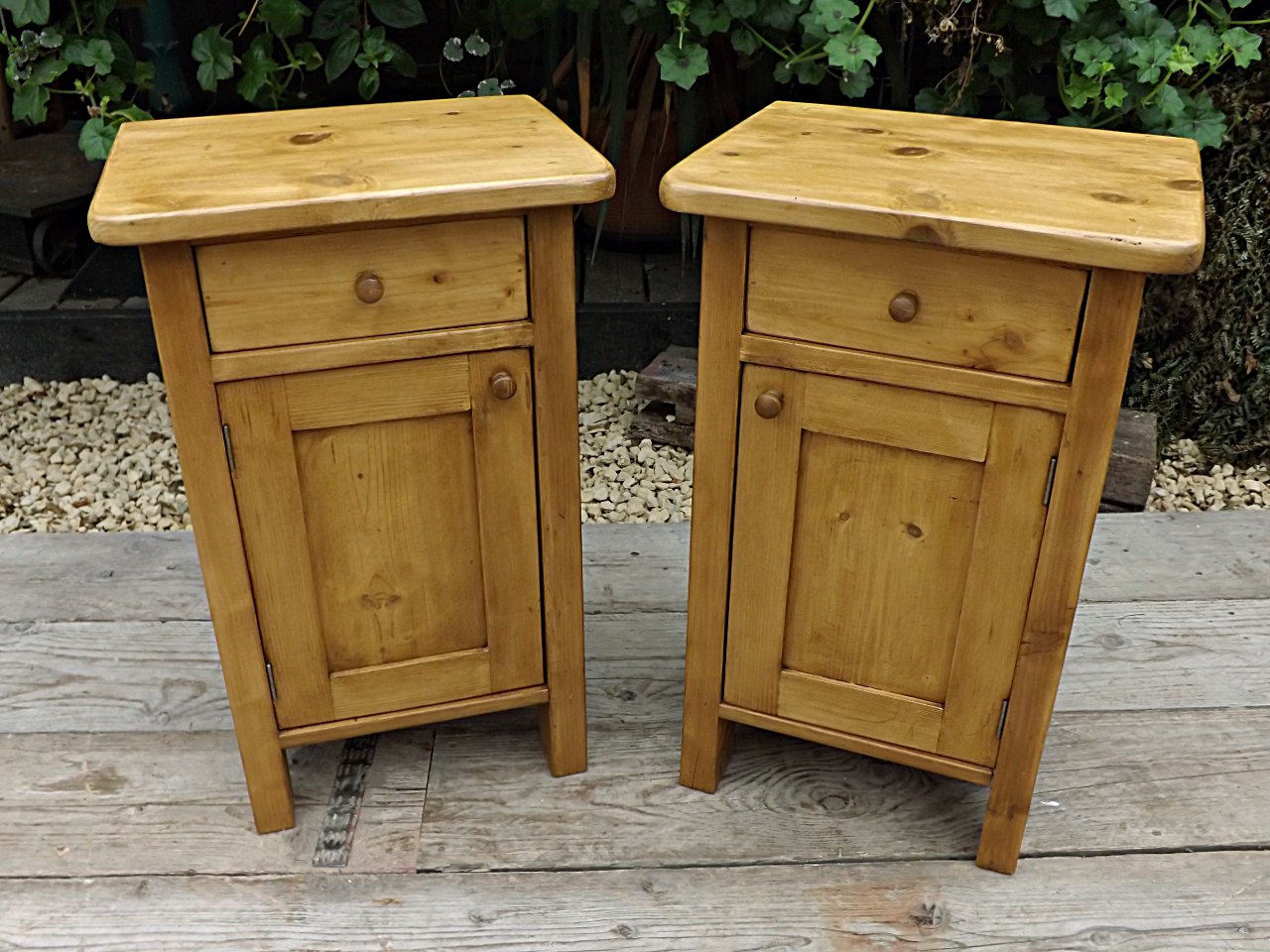 antique pine lamp table
