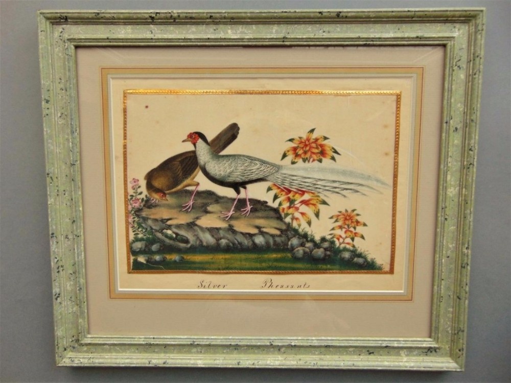 19th Century Chinese Watercolour Painting On Pith Silver Pheasants (1 of 1) 19th Century Chinese Watercolour Painting On Pith Silver Pheasants (1 of 1)