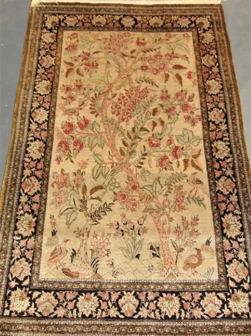 Kashmir Silk Carpet Tree of Life (1 of 1) Kashmir Silk Carpet Tree of Life (1 of 1)