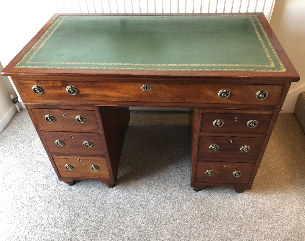 Victorian Mahogany Campaign Desk (1 of 1) Victorian Mahogany Campaign Desk (1 of 1)