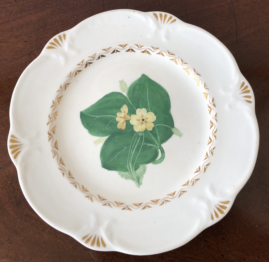 William Landeg Decorated Rockingham Plate 1834 (1 of 1) William Landeg Decorated Rockingham Plate 1834 (1 of 1)