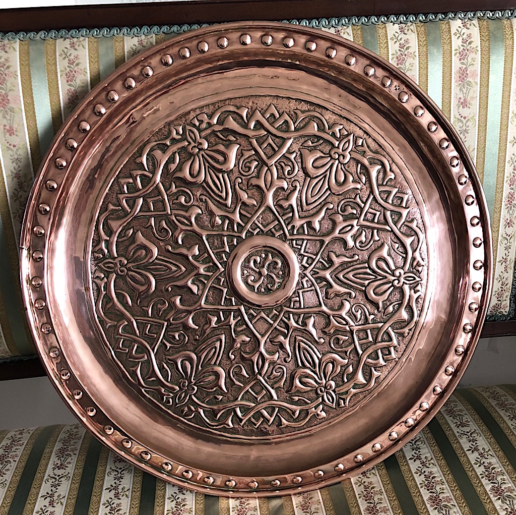 Keswick School of Industrial Art Large Copper Charger c.1900 (1 of 3)