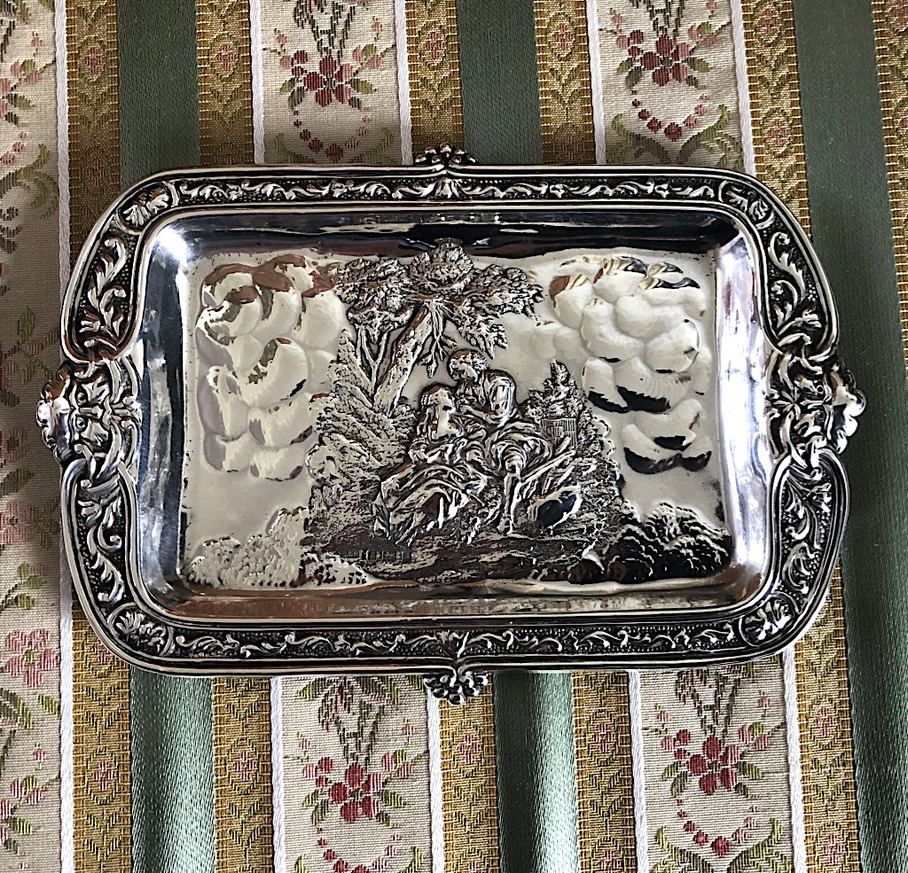 Green Man Silver Card Tray c.1900 (1 of 5) Green Man Silver Card Tray c.1900 (1 of 5)