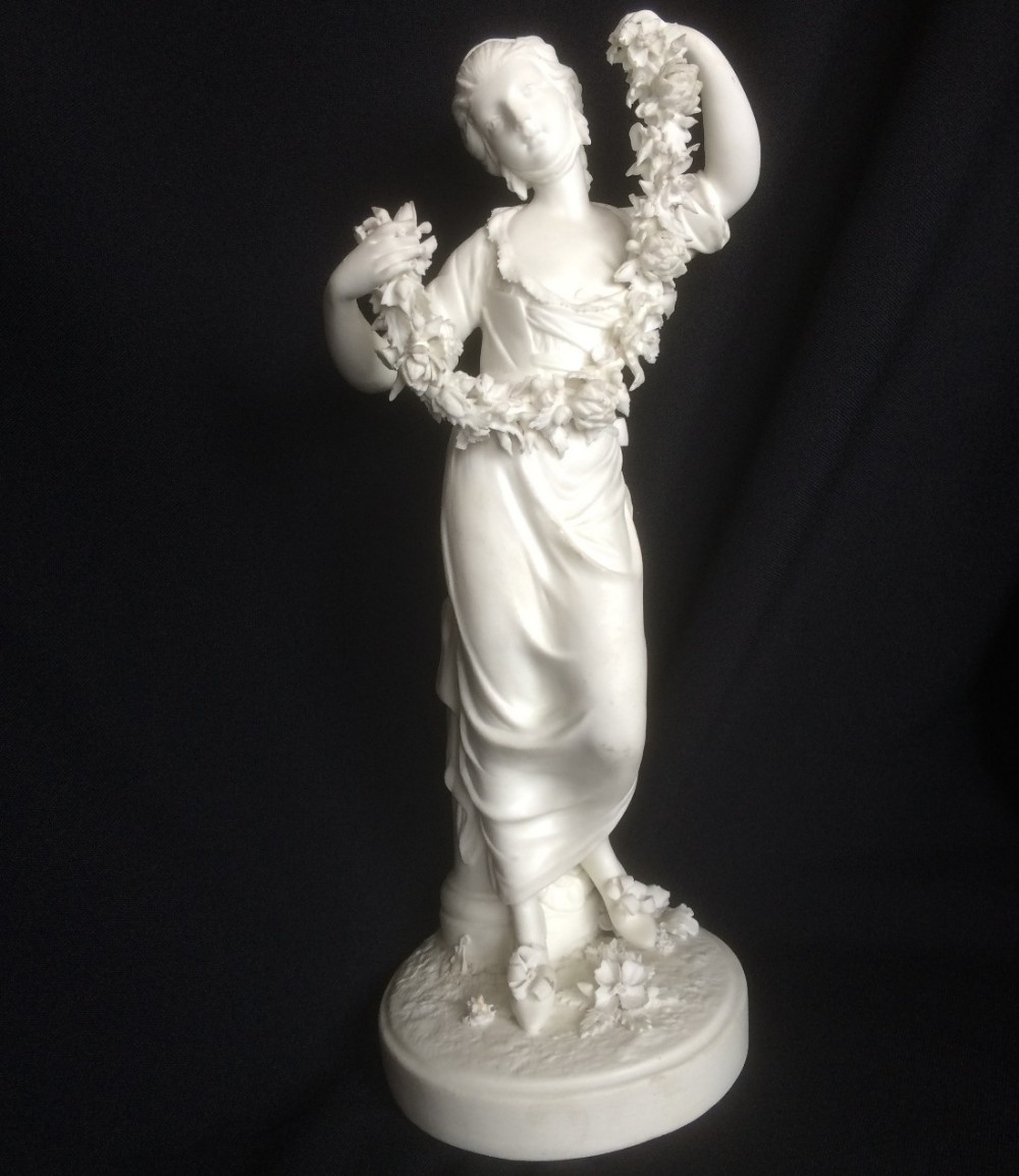 Rare Derby Biscuit Porcelain Figure "Flora" c.1790 (1 of 6)
