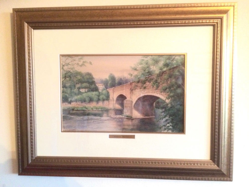 Higher Hodder, Watercolour by F Cawthorn C.1930 (1 of 1) Higher Hodder, Watercolour by F Cawthorn C.1930 (1 of 1)