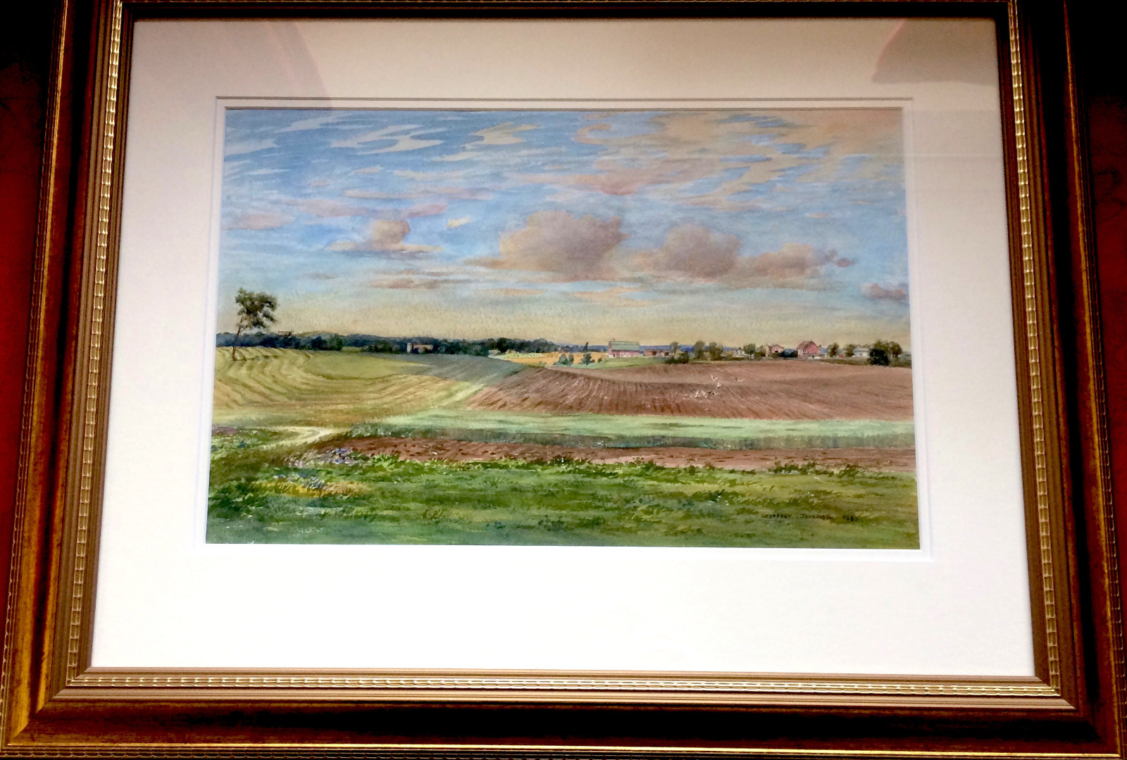 Borman Farm Wisconsin, Watercolour by  Geoffrey Jenkinson 1960 (1 of 5)