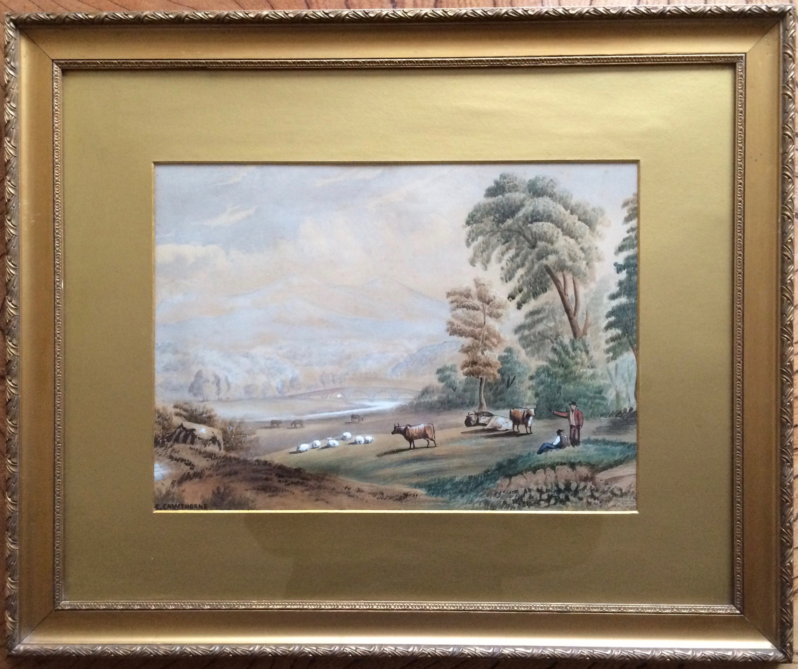 Edisford Bridge, Clitheroe, Watercolour by Elijah Cawthorne (1 of 5) Edisford Bridge, Clitheroe, Watercolour by Elijah Cawthorne (1 of 5)