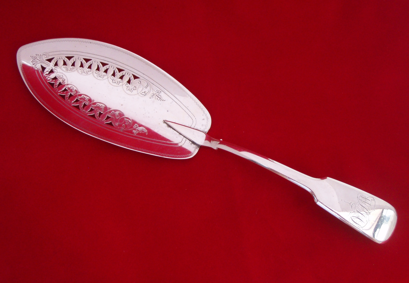 William Bateman (Probably) Silver Fish Slice 1817 (1 of 5)