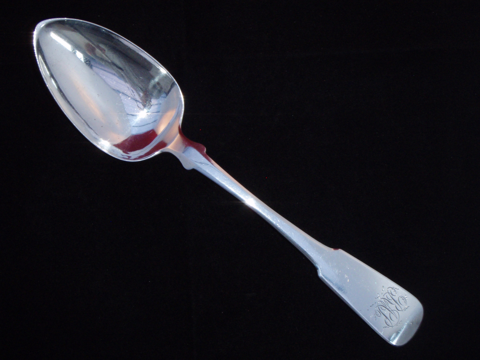 Georgian Scottish Silver Table Spoon Glasgow 1821 (1 of 4)