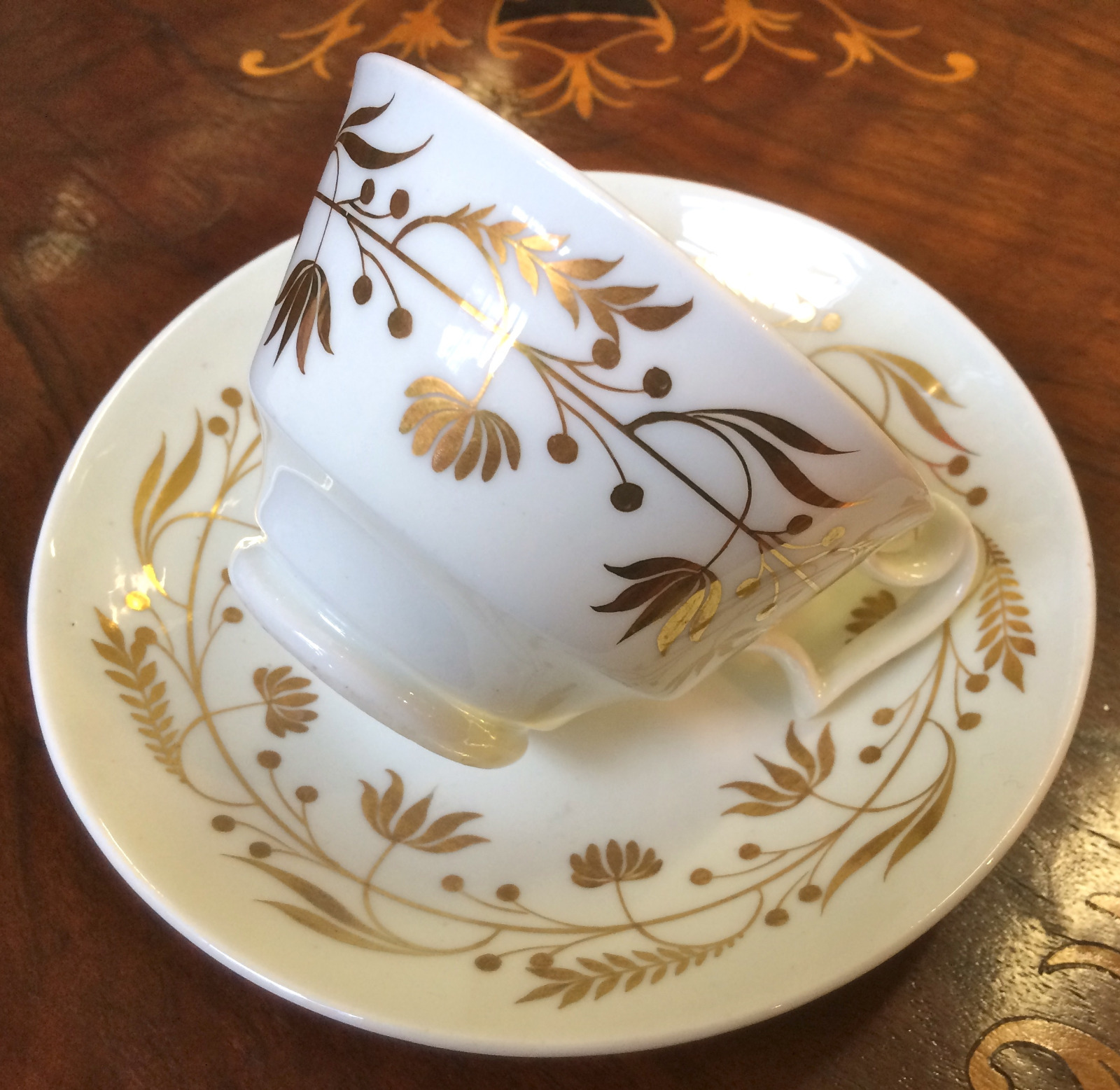 Welsh Swansea Porcelain Cup & Saucer c.1817 (1 of 5)