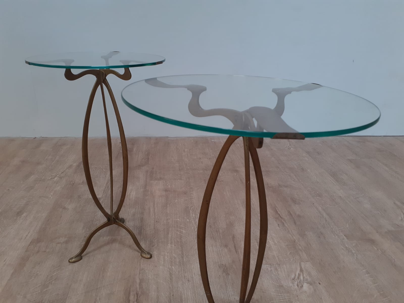 Pair of Brass Art Nouveau Lamp Tables (1 of 4) Pair of Brass Art Nouveau Lamp Tables (1 of 4)