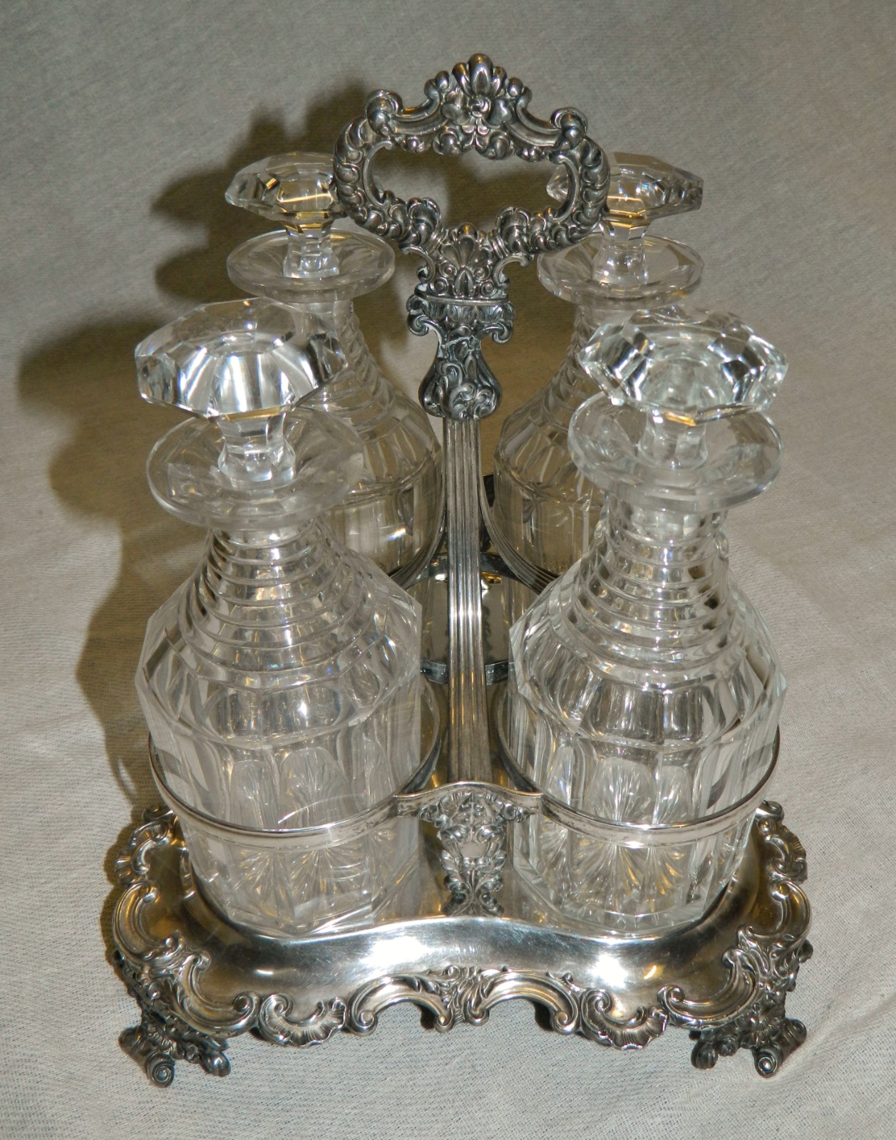Silver Plate Decanter Stand c.1900 (1 of 7)