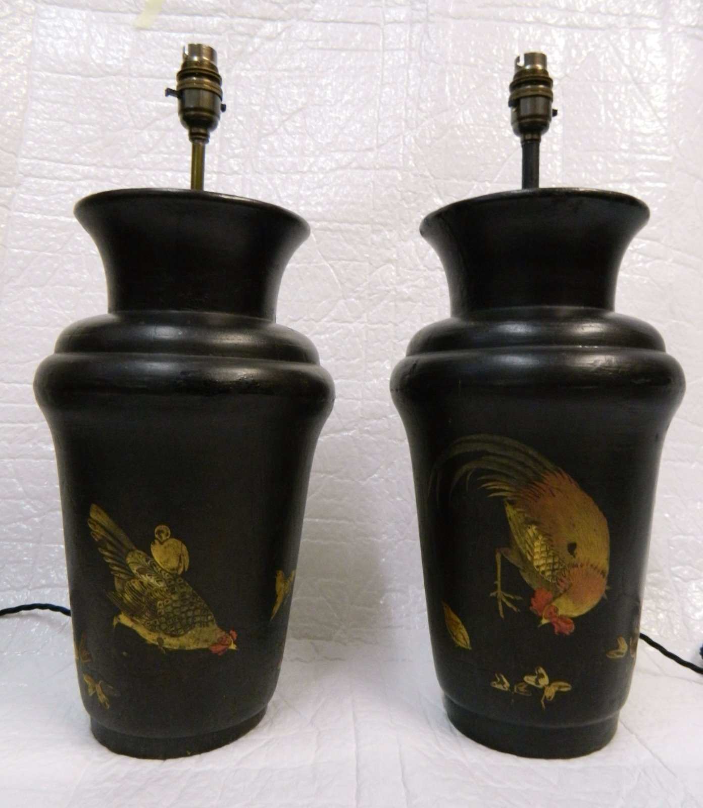 Large Pair of Japanese Lamps c.1900 (1 of 7)