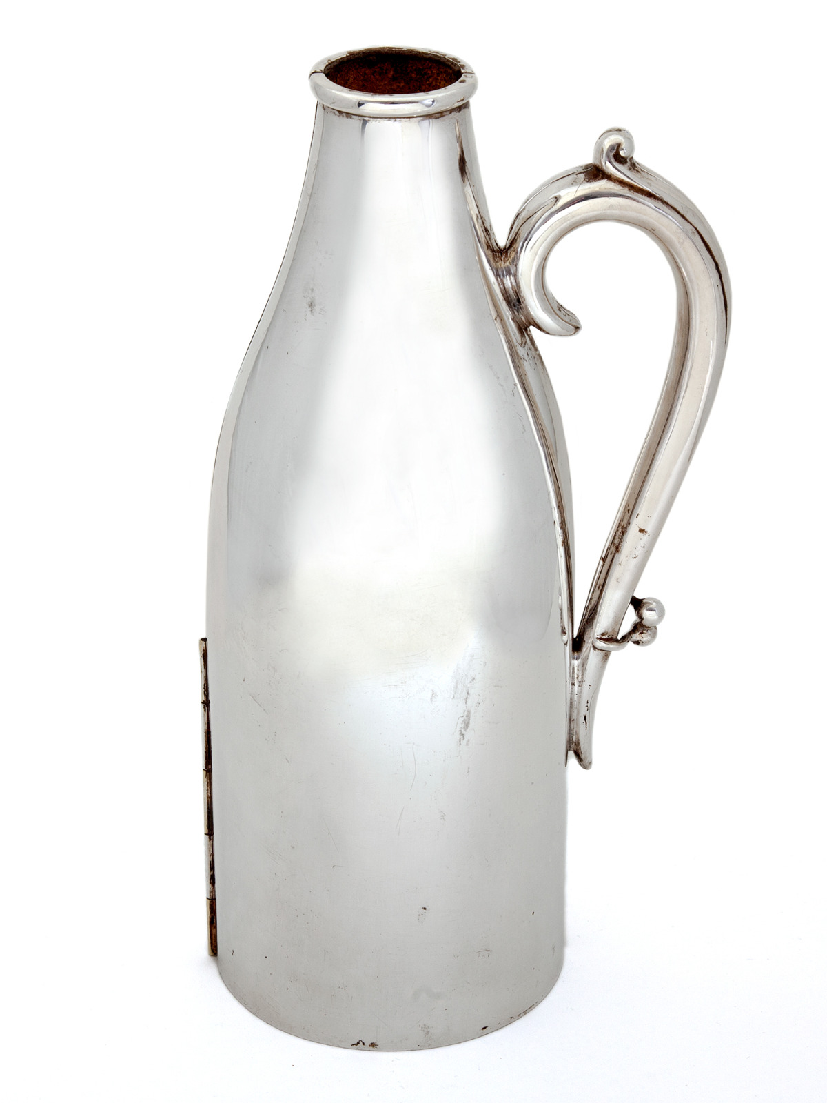 Silver Plated Champagne Bottle Holder Lined with Leather (1 of 4) Silver Plated Champagne Bottle Holder Lined with Leather (1 of 4)