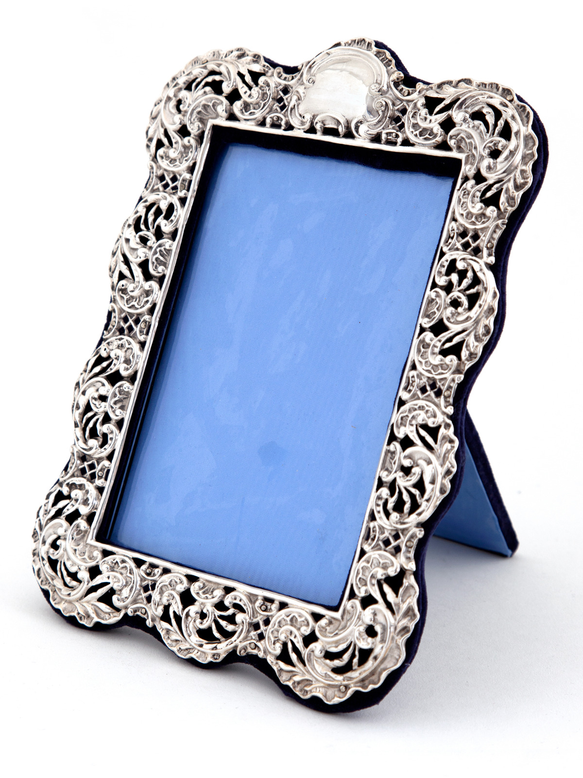 Victorian Silver Frame with a Pierced & Repousse Floral & Scroll Decoration Border (1 of 5) Victorian Silver Frame with a Pierced & Repousse Floral & Scroll Decoration Border (1 of 5)