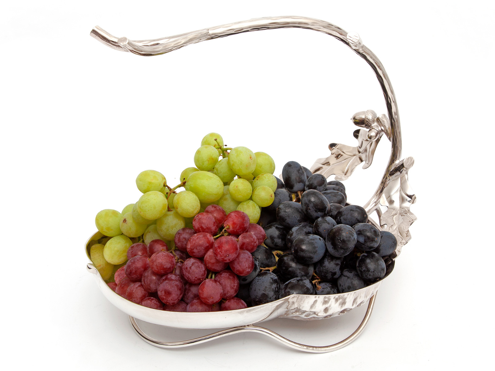 Hukin & Heath Silver Plated Grape Stand with Acorn & Oak Leaf Decoration (1 of 6) Hukin & Heath Silver Plated Grape Stand with Acorn & Oak Leaf Decoration (1 of 6)