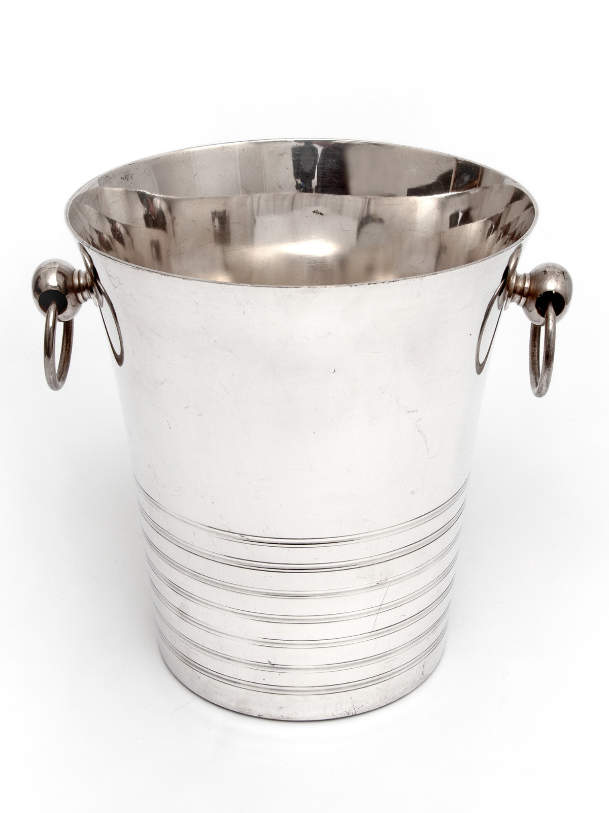 Large Art Deco Style Silver Plated French Ice Bucket with Looped Handles (1 of 3) Large Art Deco Style Silver Plated French Ice Bucket with Looped Handles (1 of 3)