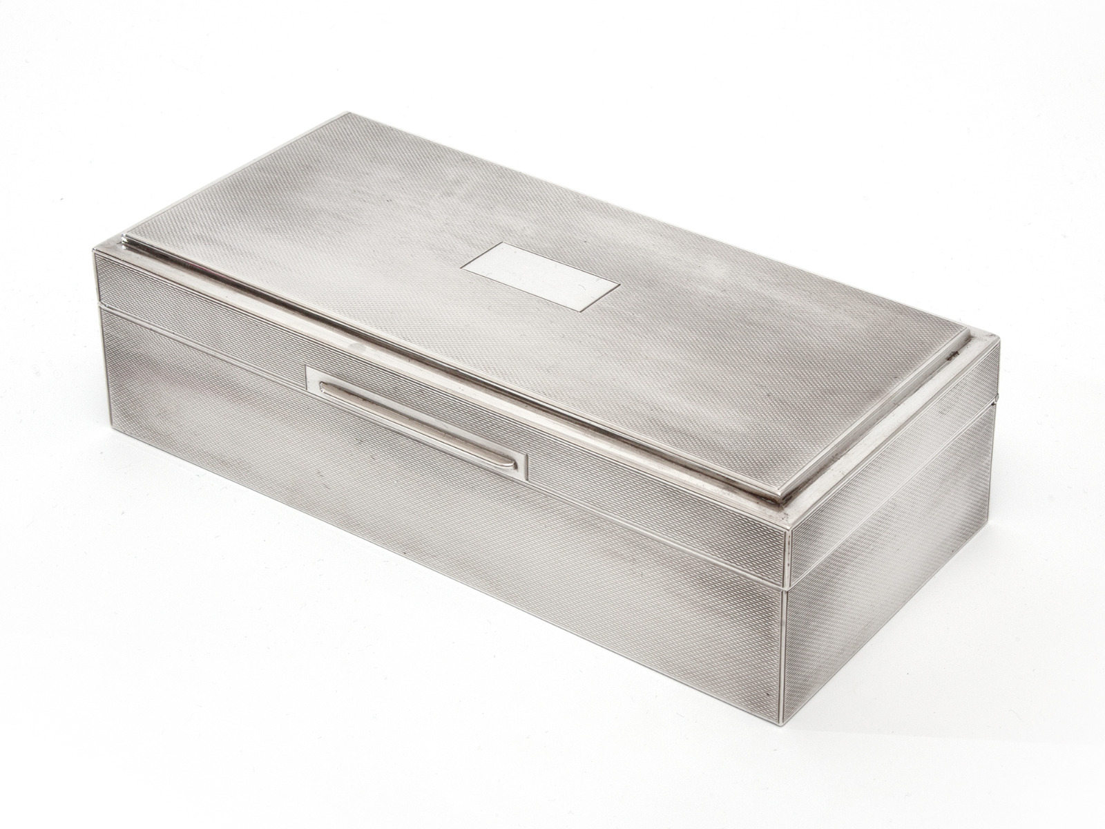 Silver Engine Turned Cedar Lined Trinket or Cigarette Box (1 of 5) Silver Engine Turned Cedar Lined Trinket or Cigarette Box (1 of 5)