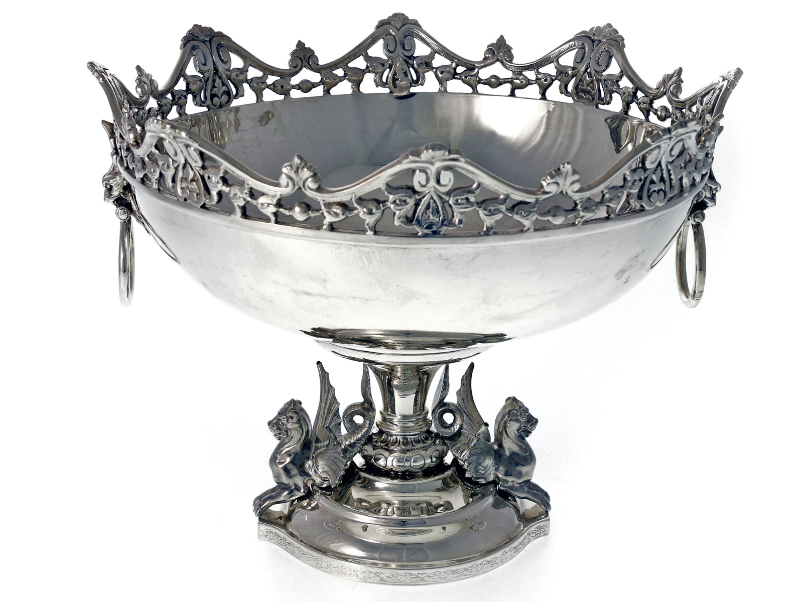 Superb Quality Victorian Silver Plated Rose Bowl (1 of 1) Superb Quality Victorian Silver Plated Rose Bowl (1 of 1)