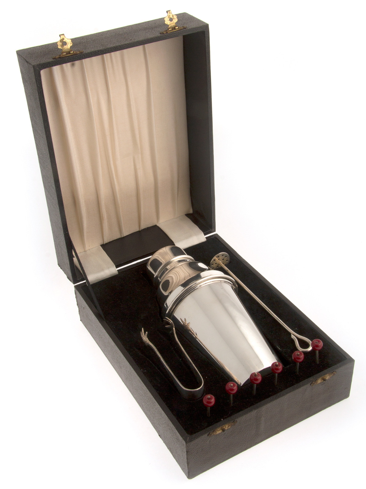 Boxed Silver Plated Cocktail Set c.1930 (1 of 1) Boxed Silver Plated Cocktail Set c.1930 (1 of 1)