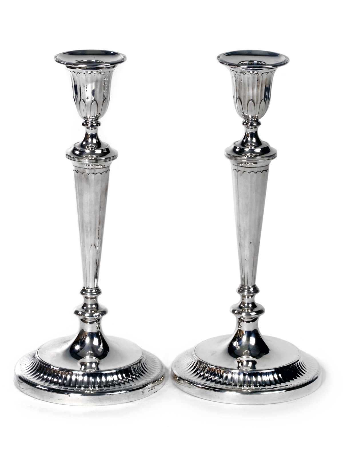 Pair of George III Style Silver Candlesticks (1 of 1) Pair of George III Style Silver Candlesticks (1 of 1)
