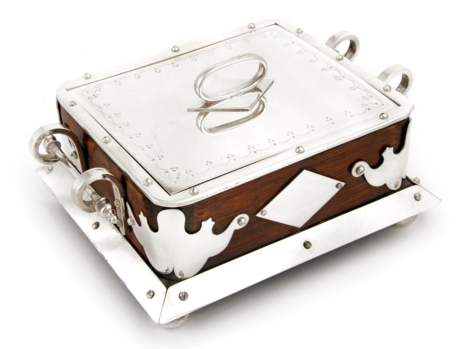 Victorian Oak and Silver Plated Butter or Sardine Box (1 of 1) Victorian Oak and Silver Plated Butter or Sardine Box (1 of 1)