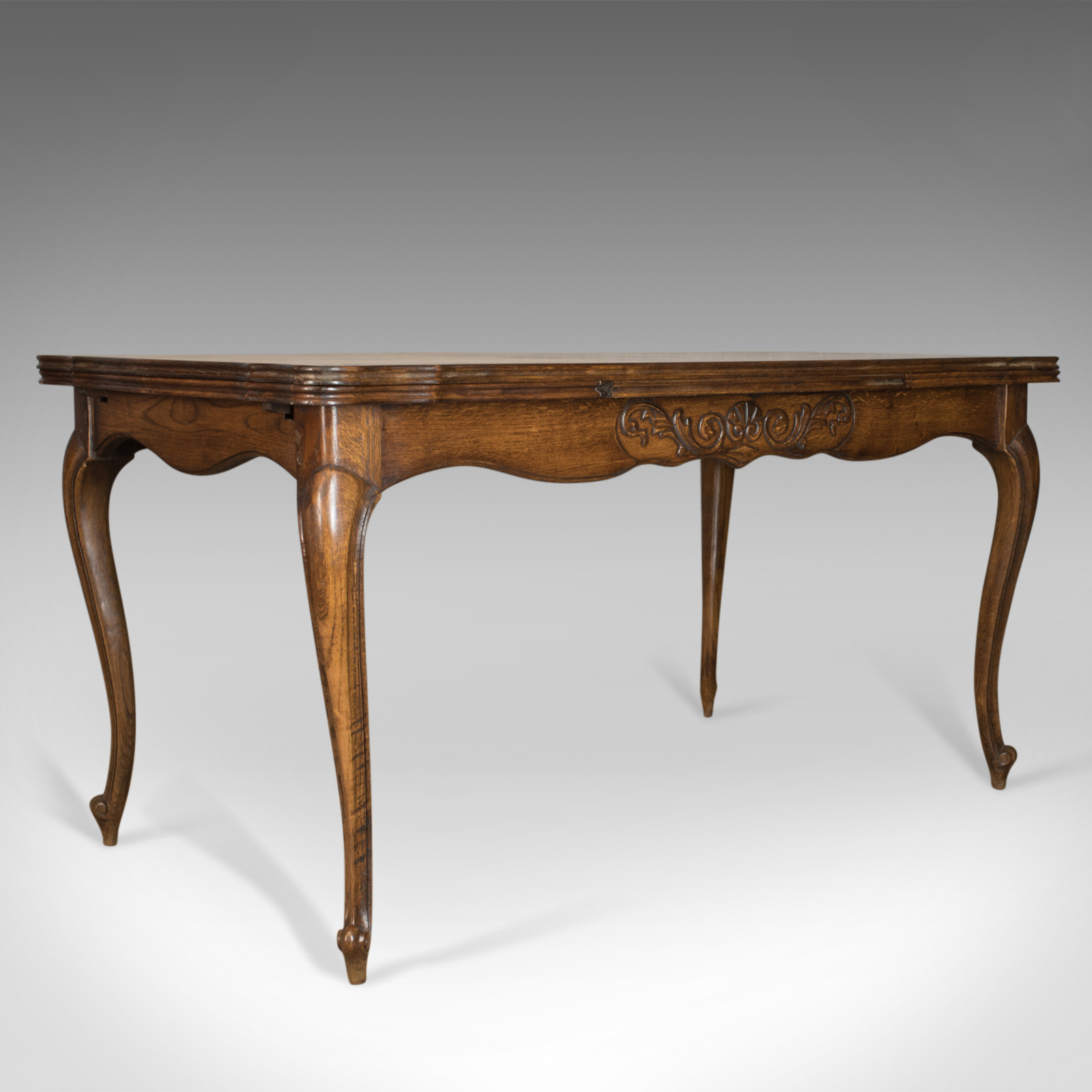 Antique Dining Table, Extending, Draw Leaf French Parquet, Seats Ten Early C20th (1 of 1) Antique Dining Table, Extending, Draw Leaf French Parquet, Seats Ten Early C20th (1 of 1)