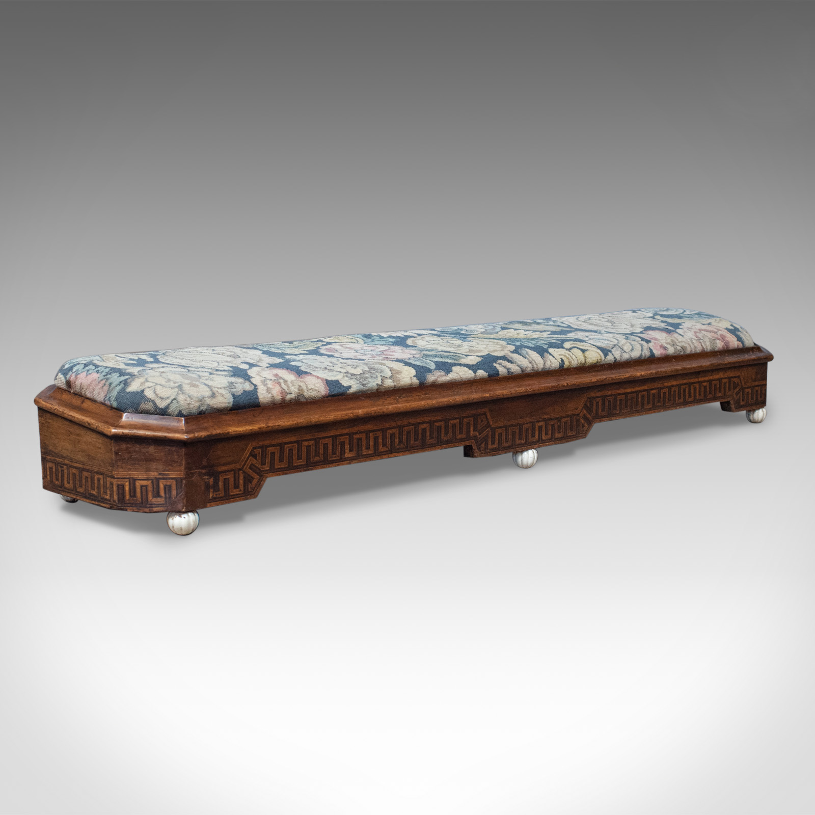 Antique, Carriage Stool, Long, Victorian, Footrest, Walnut, Needlepoint c.1860 (1 of 1) Antique, Carriage Stool, Long, Victorian, Footrest, Walnut, Needlepoint c.1860 (1 of 1)