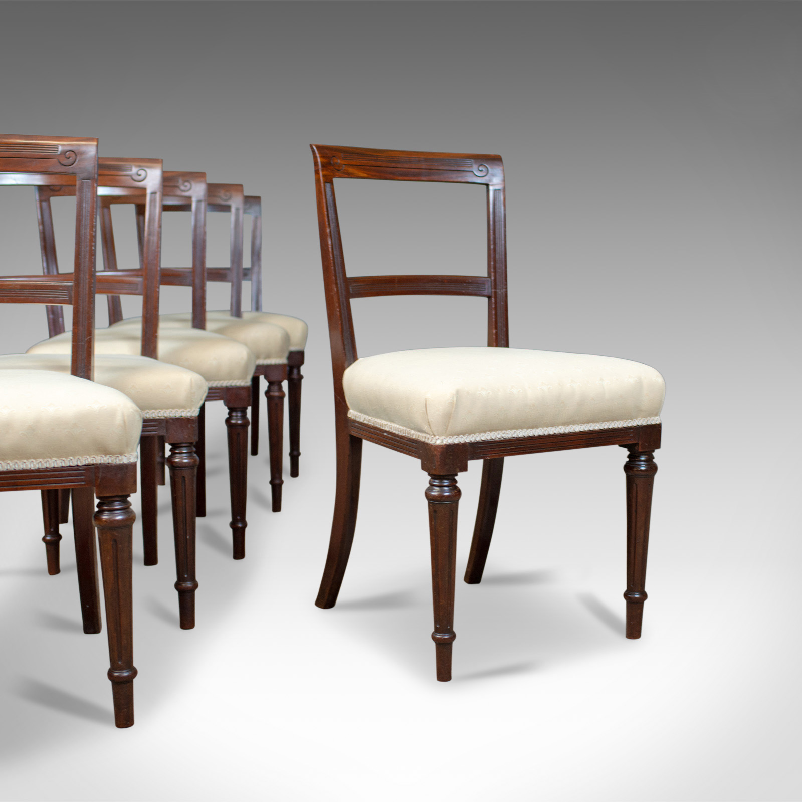 Set of Six Antique Dining Chairs, English, Victorian, Mahogany, Shoolbred c.1840 (1 of 1) Set of Six Antique Dining Chairs, English, Victorian, Mahogany, Shoolbred c.1840 (1 of 1)