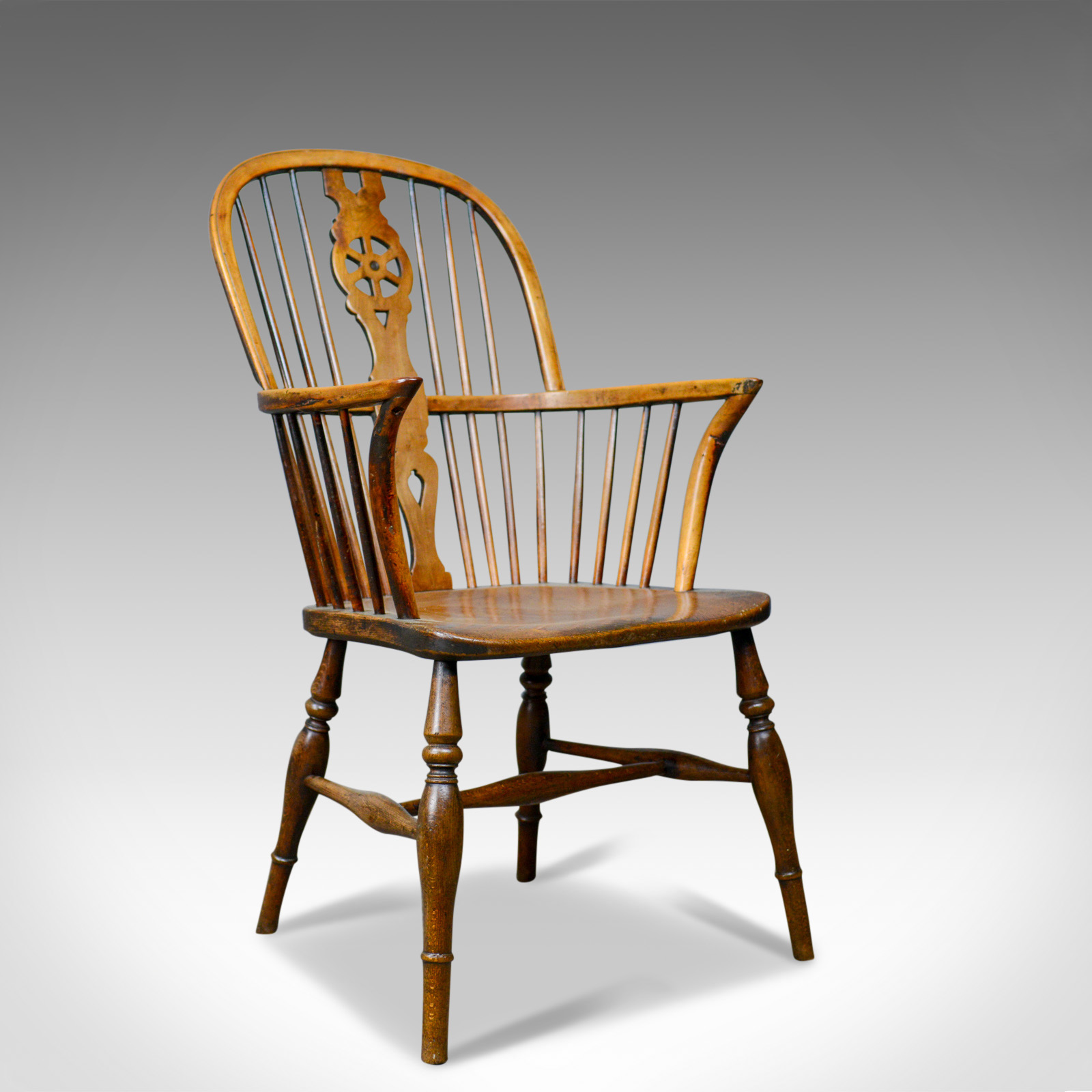 Antique Windsor Armchair, English, Victorian, Country Kitchen, Stick c.1900 (1 of 1) Antique Windsor Armchair, English, Victorian, Country Kitchen, Stick c.1900 (1 of 1)