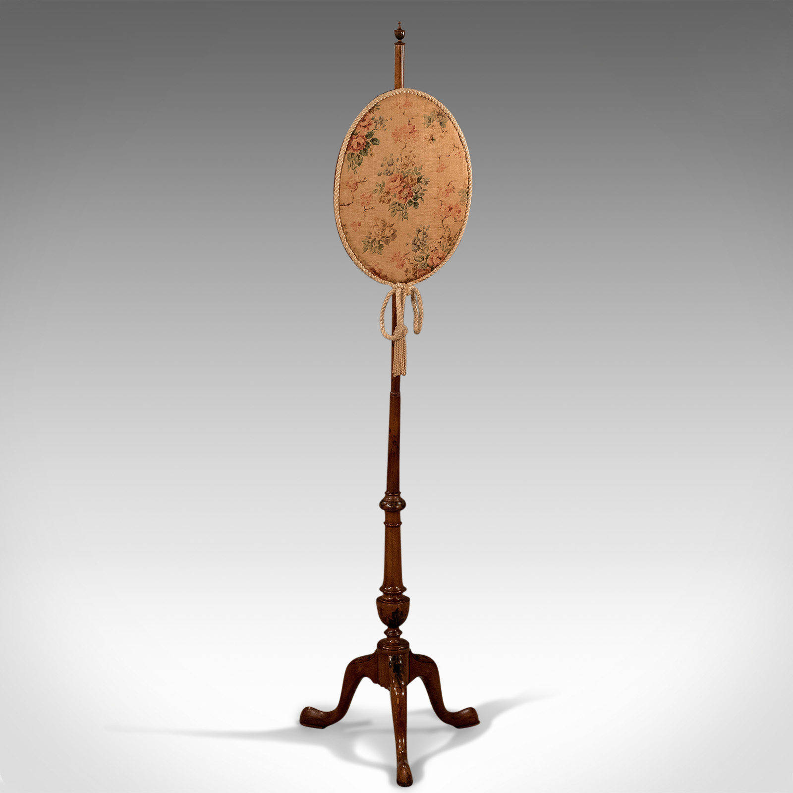 Antique Pole Screen, English, Victorian, Mahogany, Needlepoint, Tapestry c.1880 (1 of 11)