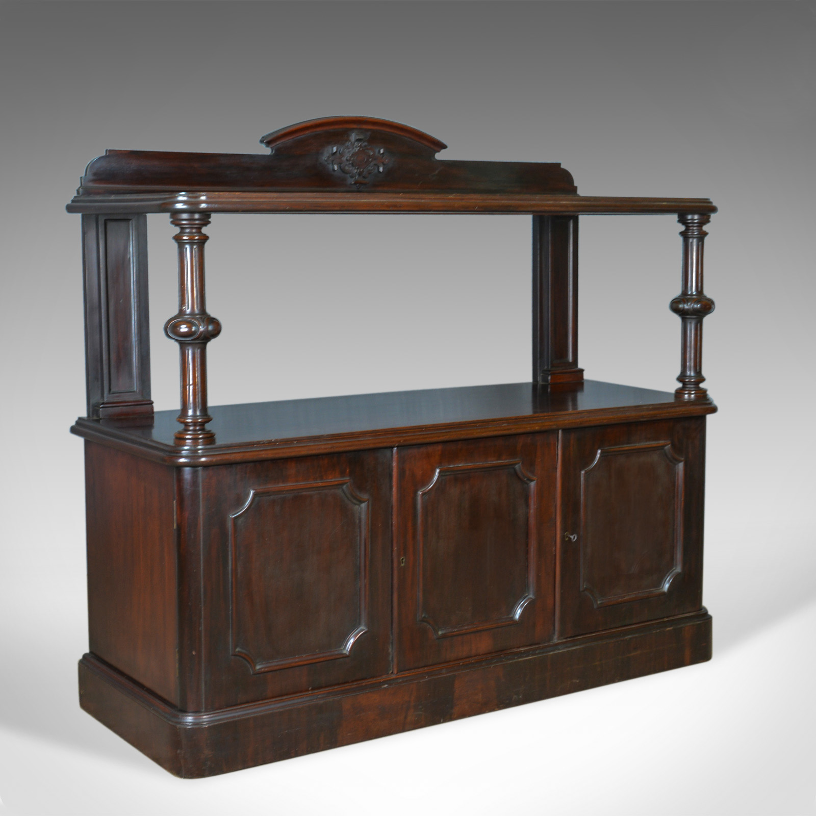 Antique Buffet Sideboard, English, Victorian, Mahogany, Server c.1880