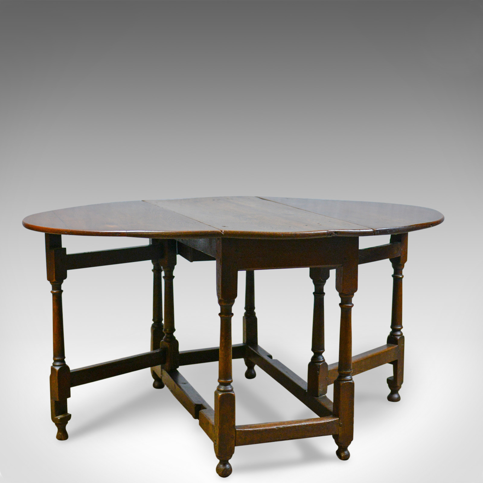 Antique Gateleg Table, English, Georgian, Oak, Country Kitchen Dining c.1800 (1 of 1) Antique Gateleg Table, English, Georgian, Oak, Country Kitchen Dining c.1800 (1 of 1)