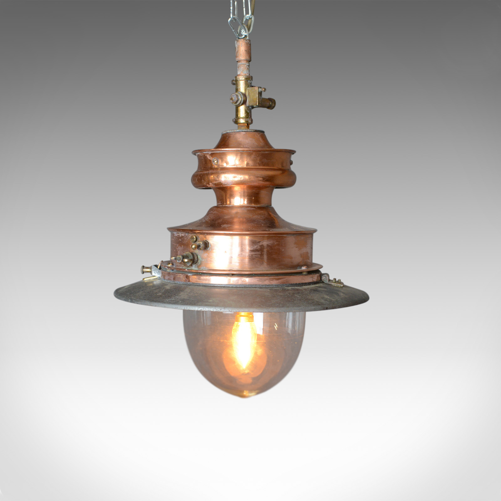 Antique Gas Lamp, Converted For Modern Home, English c.1880 (1 of 1) Antique Gas Lamp, Converted For Modern Home, English c.1880 (1 of 1)