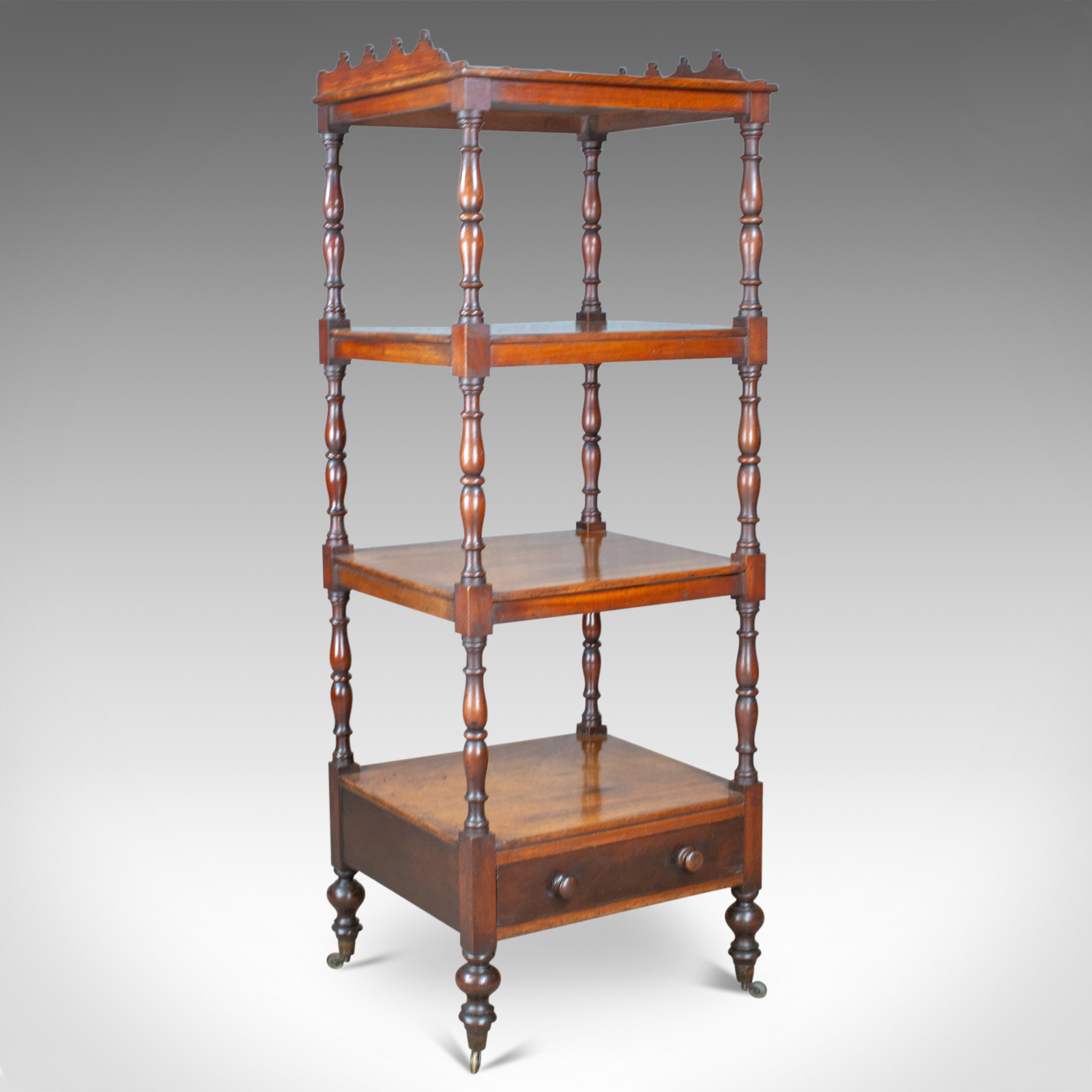 Antique Whatnot, English, Mahogany, Four Tier, Regency, Display Stand c.1820 (1 of 11) Antique Whatnot, English, Mahogany, Four Tier, Regency, Display Stand c.1820 (1 of 11)