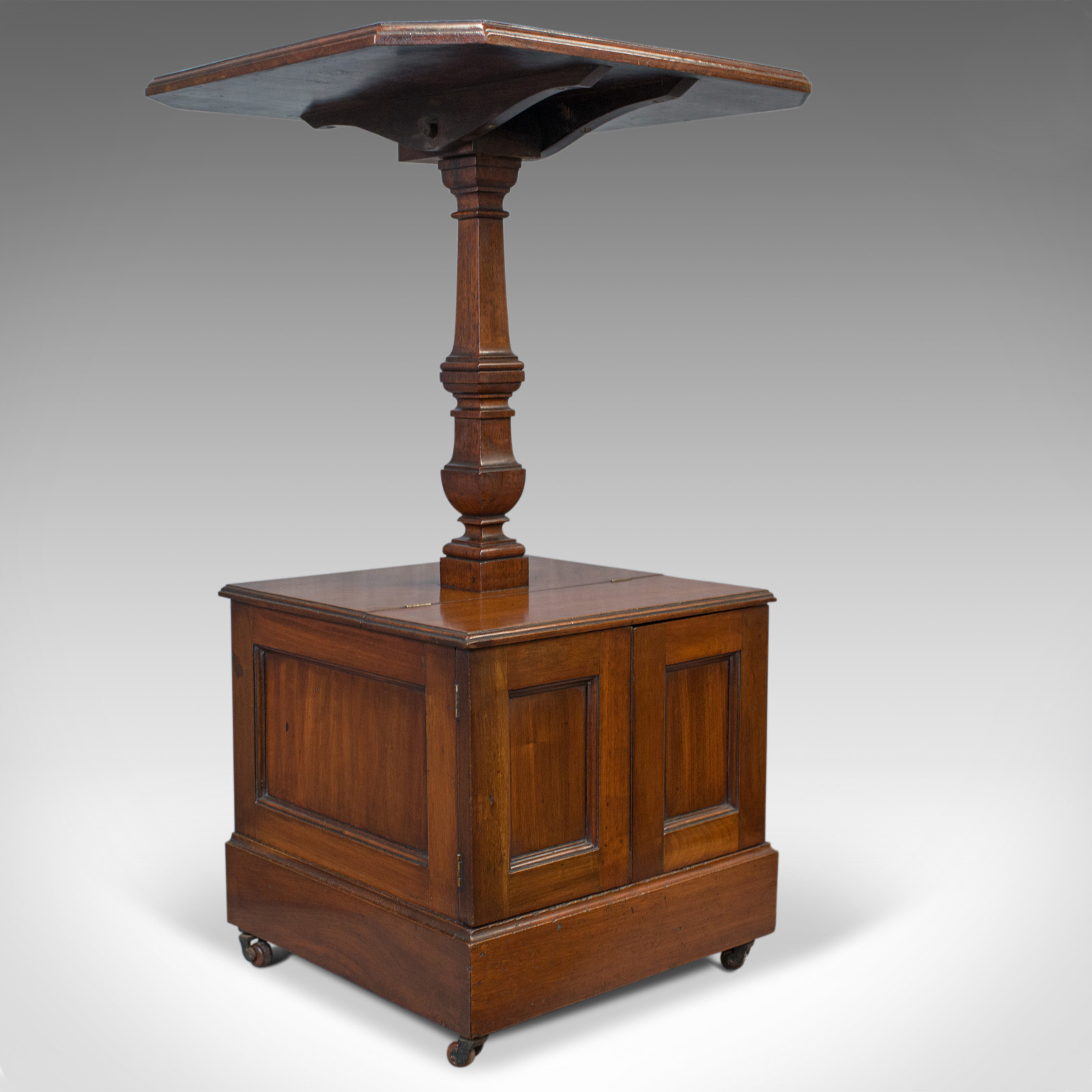 Antique Purdonium, Table & Coal Box, English, Walnut, Early 20th Century c.1910 (1 of 9)