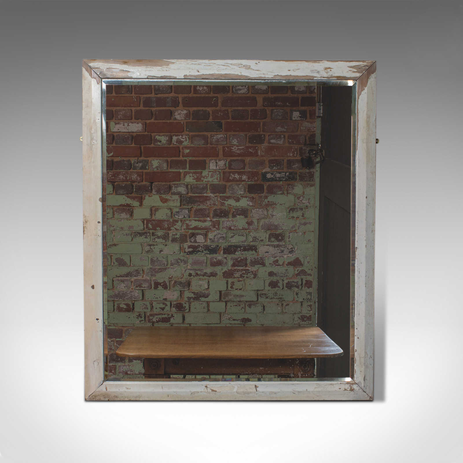 Large Antique Wall Mirror, English, Victorian, Painted, Pine, c.1900 (1 of 4)