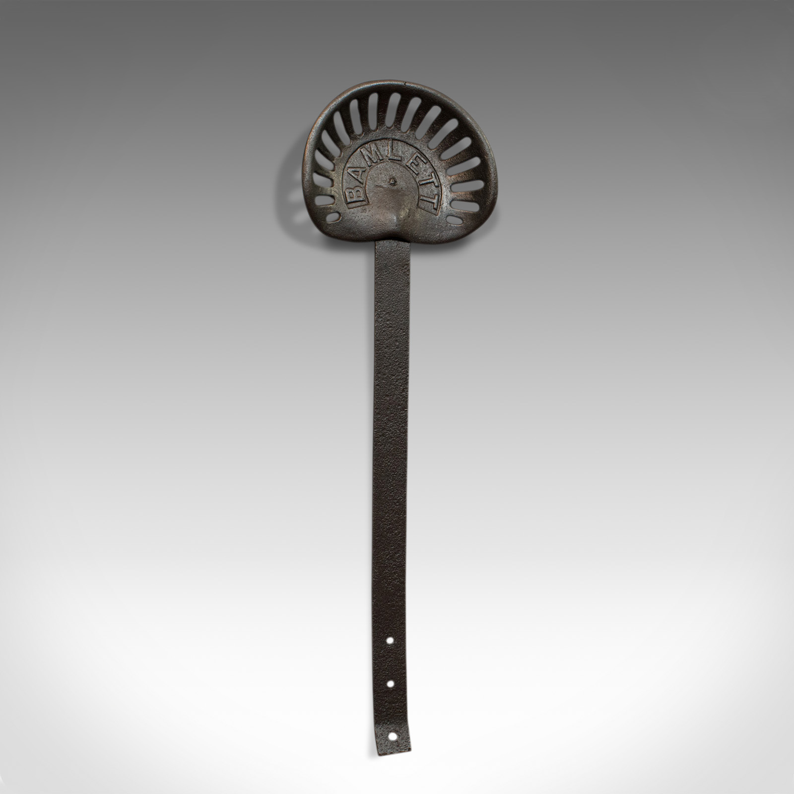 Antique Bamlett Tractor Seat, English, Cast Iron, Decorative, Agricultural (1 of 9)